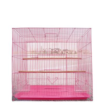 China 2022 New Design Birds Cage 60cm Parrot Custom Folding Stocked Eco Friendly Straw Bird Breeding Cages for sale