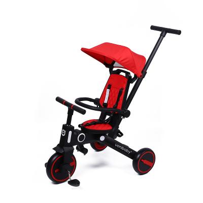 China Ride On Toy Children Travel Ride On Car Is The Starry Sky Ocean Graffiti Tent Baby Tricycle Portable Stroller for sale