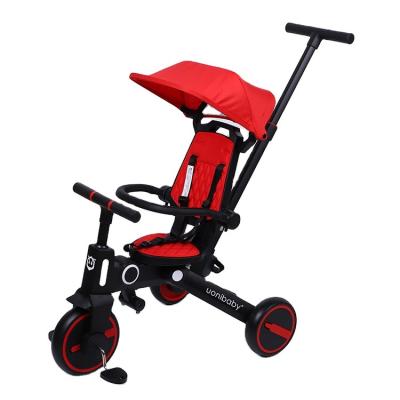 China Ride On Toy Children's Tricycle Push Handle Foldable With 360 Degree Adjustable Baby Tricycle Stroller High Quality for sale