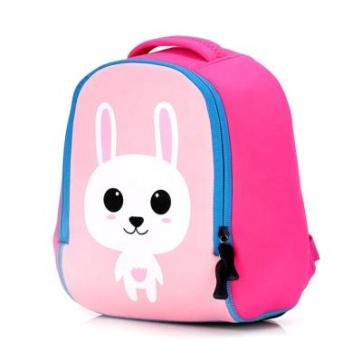 China Waterproof Cute Cartoon Kids School Bags Neoprene Boys Girls Children Kindergarten Shoulders Backpack for sale