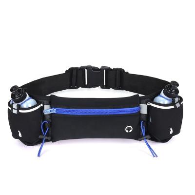 China Custom Runners Waterproof Increase Waist Pack Hydration Running Waist Pack Running Bag with Water Bottle Holder for sale