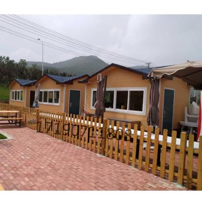 China Light steel prefabricated modular home wood materials Japan style small prefab hosues for sale