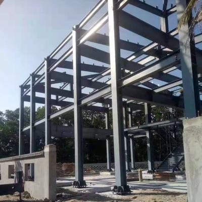 China Prefab steel storage hangar prefabricated warehouse buildings beam column fittings steel structure for sale