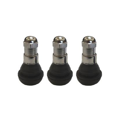 China Hot selling BRASS snap-in tubeless rubber air tire valves tr412c for passenger car and light truck for sale