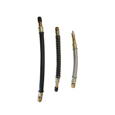 China Excellent Air Valve Brass And Rubber Tire Rubber Stem Brass Flexible Extensions for sale