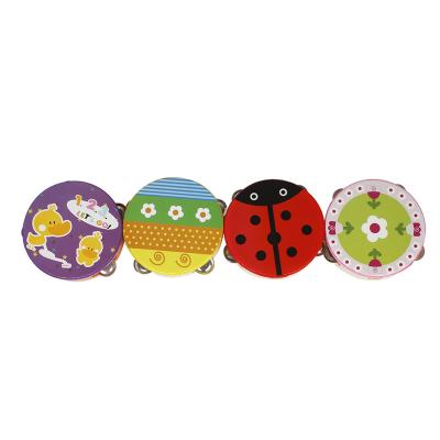 China Chinese Factory Purchase Percussion Early Childhood Education Percussion Instrument 4 Inch Hand Cute Cute Tambourine for sale