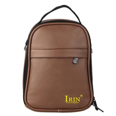 China Hot Selling Oval IRIN Plus Cotton Thickened One-Shoulder Storage PU Bag Black Brown Wearproof Leather Portable Thumb Piano Bag for sale