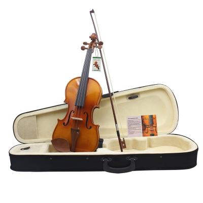 China Beginner performance 2022 new products sell AV05 fir wood good violin with jujube cheek holder for sale