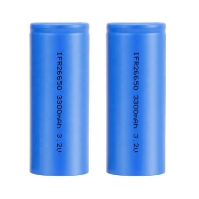 China Electric Vehicle 26650 OEM 3300mAh CE Certificate High Discharge Rate Lifepo 4 Battery 3.2V Lithium Rechargeable Battery for sale