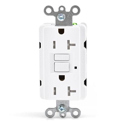 China 2020 New US American GFCI GFI Socket Residential/General Purpose Wall Outlet With LED Indicator for sale