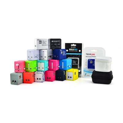 China High Quality Residential/Multipurpose USB Travel Adapter OEM ODM International Travel Adapter Palladium for European Market for sale