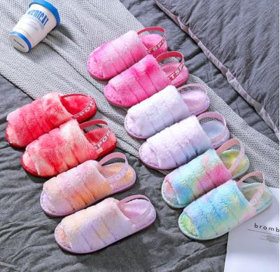 China Wholesale Price Women's Recyclable Recyclable Toe Rainbow Slippers Comfortable Open Toe Rainbow Indoor Sandals For Ladies Pride Down Slips Yeah for sale