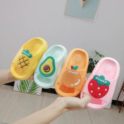 China Non-slip Children's Bathroom Slippers Fruit Cartoon Pineapple Slippers Factory Price PVC Slippers Girls Boys Slippers Breathable Girls Sandals for sale