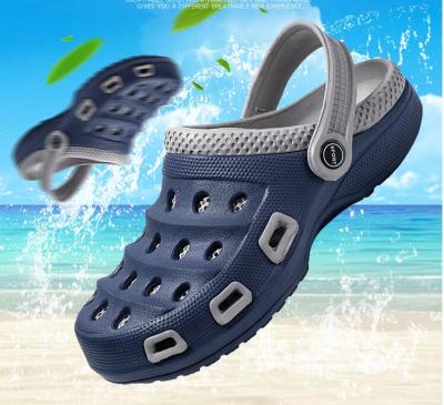 China Other Other New Summer Slippers Mens Clogs Hollow Out Beach Flip Flops Casual Shoes Breathable Clogs For Men for sale