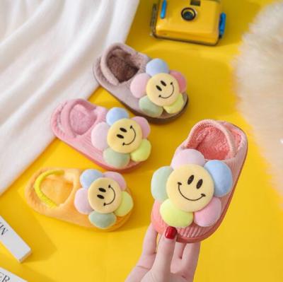 China High Quality Massage Sheepskin Kids Sandals Cotton Girls Massage Slips Sports Shoes Cotton Slippers For Kids Child Slippers for sale