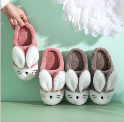 China Fashion Non-slip Children's Cotton Slippers Massager And Cute Cartoon Plush Warm Slippers For Bunny Boys And Girls Indoor Winter Bedroom for sale