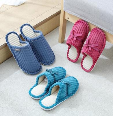 China Slip-Resistant Slip-Resistant Warm Women Autumn Indoor Home Winter Slipper Cotton Slippers Wholesale Lightweight Cotton Men for sale