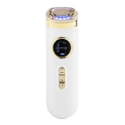 China Portable Home Face Lift RF Radio Frequency Machine Skin Tightening Lift Beauty Devices EMS Microcurrent Ultrasonic Massager for sale