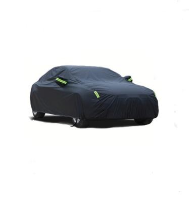 China Car Exterior Protection Customized Folding Logo Black Oxford Cloth Vehicle Cover Car Cover Breathable Stretchable Full Auto for sale