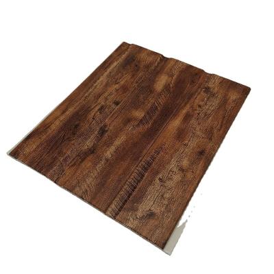 China 7x250mm 8x300mm 5950mm sheet gypsum board false tile pvc ceiling panel wooden design laminate pvc wall panel for washroom for sale