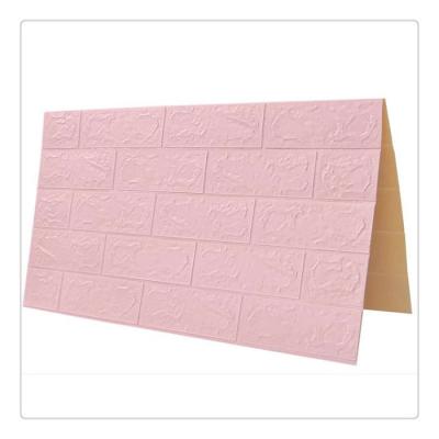 China 3d Foam Wall Sticker 2020 3D Brick Wallpaper Self Adhesive For Home Decor XPE Foam Wall Sticker for sale