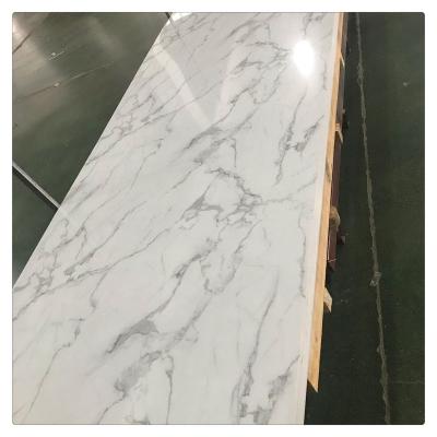 China Uv Marble Sheet Wall Pvc Marble Wall Paneling China Supply High Gloss UV Coated PVC Marble Sheet for sale