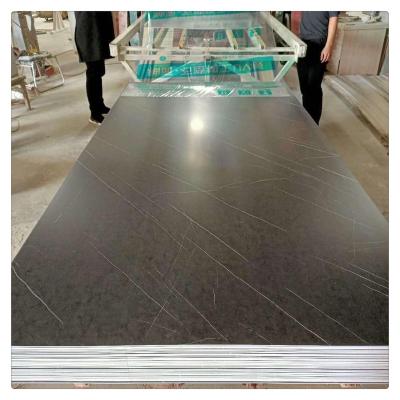 China 3mm high glossy UV marble Sheet Board Plastic Stone interior wall panel decoration for sale