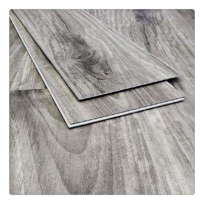 China Waterproof Ecofriendly Vinyl Floor Plank Spc Lvt Flooring with IXPE Unilin Click Wooden Color Laminate valinge click for sale