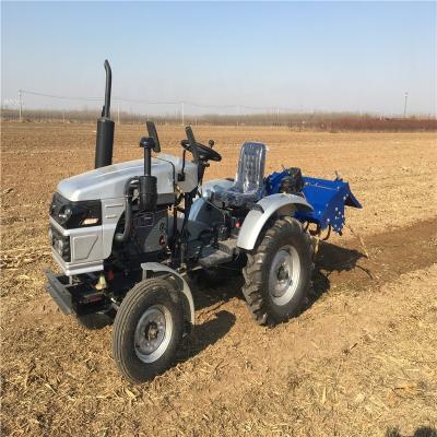 China Farms PTO Mini Tractor 15 -25HP Agricultural Tractor With Rotary Tiller for sale