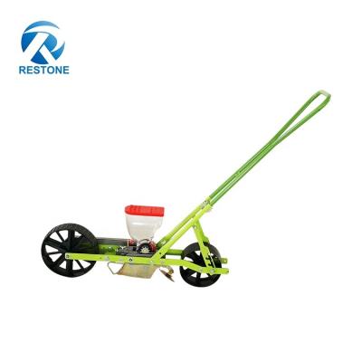 China Planting Seeds 1row Hand Push Seed Vegetable Planter for sale