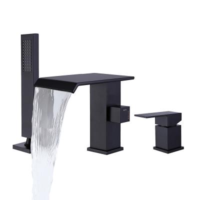 China Without Slide Bar Cheap Factory Price Bathroom Shower Deck Mount Tub Bathtub Faucet for sale