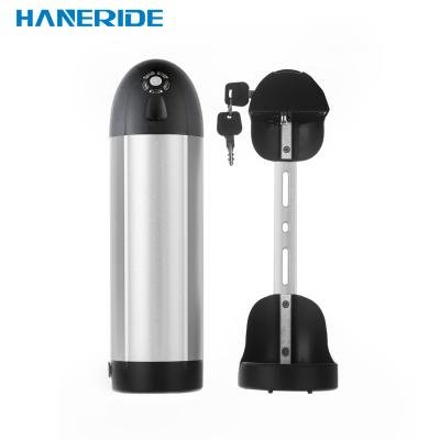 China HANERIDE Electric Bike / Water Bottle Battery Pack 36V11.6AH SILVER Bicycle Motor &Electric for sale