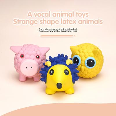 China Cats/Dogs 2023 Pet Accessories Manufacturers Cat Dog Toy Interactive Sound Stuffed Bite Ball Pet Educational Chew Toy Dog Squeaky Toy for sale