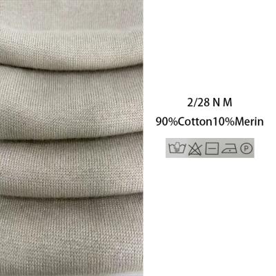 China Factory Price 2/28NM 90% Cotton Mrtino Wool Yarn Semi Worsted 10% Blended Knitting Yarn Antistatic Yarn for sale