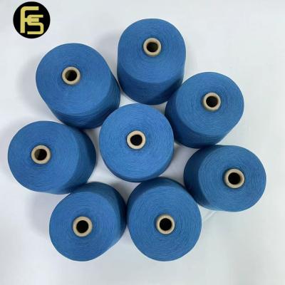 China Sweater Yarn Anti-Static Fiber Dyed 2/28NM 90% Semi-Worsted 10% Cotton Merino Wool Wadding Blended Yarn For Machine Knitting for sale