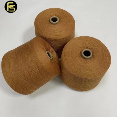 China Hot Selling Anti-Static Knitting Yarn 2/28NM 90% Cotton Merino Wool Wadding Semi Worsted 10% Blended Yarn For Machine Knitting for sale