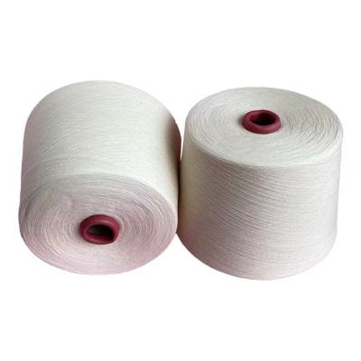 China Knitting yarn 32S/1 32S/2 100% Anti-bacteria cotton yarn raw white for bleaching and dyeing knitting and weaving textile yarn for sale