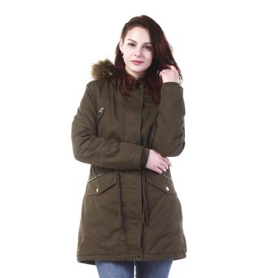 China Anti-Wrinkle Fashion Customize Long New Design Women Fur Collar Filling Padded Jacket Thick Hooded Stripper For Winter for sale