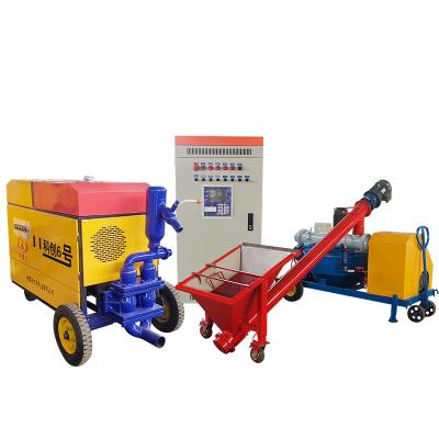 China Gypsum pouring self-leveling mixing line work gypsum self-leveling and conveying equipment for pouring gypsum self-leveling for sale