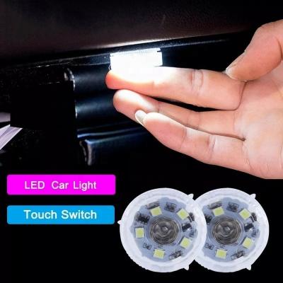 China Open Touch Car Mini Led Touch Switch Light Auto Wireless Ambient Portable Night Reading Light Bulb Car Roof Car Interior Mini luz for sale