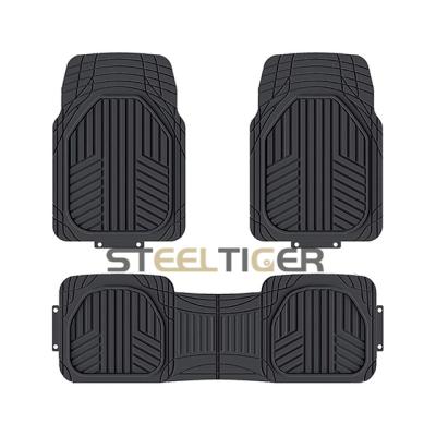 China Single color no pattern PVC car mats odorless heavy duty universal floor mats for car suv truck for sale