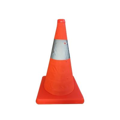 China Roadway Safety 45cm Road Safety Warning Sign Traffic Times Cone for sale