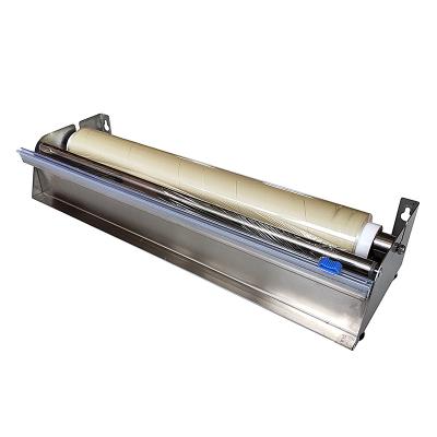 China Painted tin plate Stainless steel cling film dispenser for sale