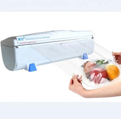 China Moisture Proof Food Grade ABS Plastic Dispenser Cutter for Cling Film and Foil Roll for sale