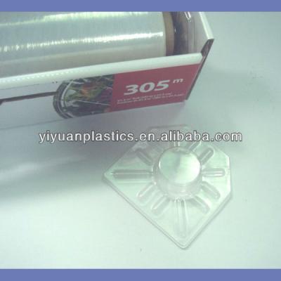 China Disposable Transparent Plastic Core Holder for Cling Film Roll for sale