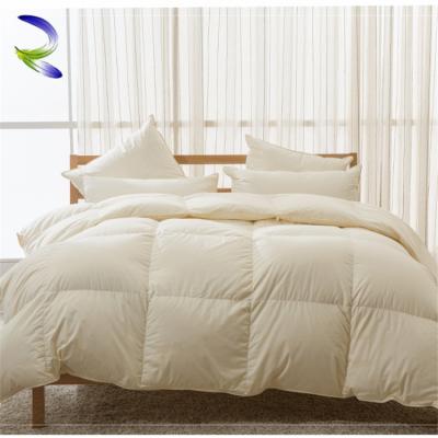 China Hangzhou Factory 90% Home Goose Down Feather Comforter For Five Star Hotels for sale