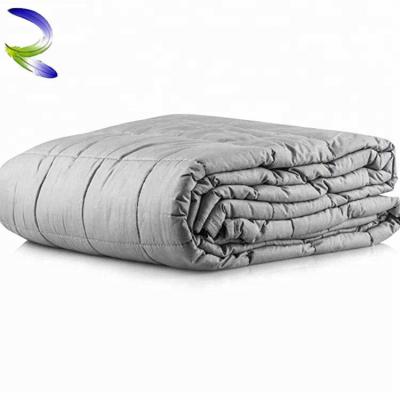 China Calm Down 100% Flannel Weighted Blanket Cheap Cotton Home Utilities Plain Soft Color Anti Pilling From China Supplier for sale