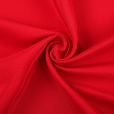 China Tear-resistant 100% polyester fabric satin dress lining can be used for fur jacket lining or printing 50 colors stock for sale