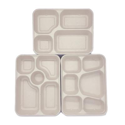 China GCG Disposable Biodegradable Takeaway Food Container Bagasse Food Bowl for sale