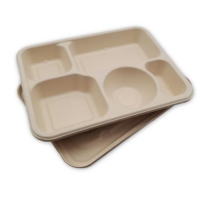 China GCG Food Container Cornstarch Durable Multi-compartment Biodegradable Leakproof Take Out Box for sale